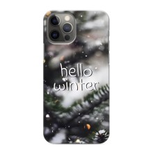 Новорічні, Святкові Чохли для iPhone 12 Pro Max - 2024 год (Hello winter)