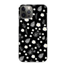 Чохли з тематикою "КВІТИ" на iPhone 12 Pro Max (цвітіння на чорному)