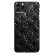 Текстурный Чехол Louis Vuitton для Айфон 12 Про Макс (Черный ЛВ)