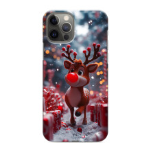 Яскравий чохол для iPhone 12 Pro Max з Зимові Оленята (Олень серед подарунків)