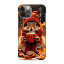 Печатный чехол «Зверята с кофе» для iPhone 12 Pro Max – Белка с кофе