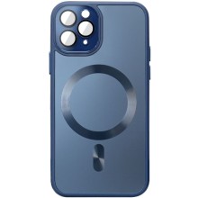 Чехол TPU+Glass Sapphire Midnight with MagSafe для Apple iPhone 12 Pro (6.1")