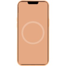 Чохол Silicone case (AAA) full with Magsafe and Animation для Apple iPhone 12 Pro / 12 (6.1") – Помаранчевий