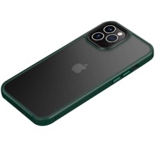 TPU+PC чехол Metal Buttons для Apple iPhone 12 Pro / 12 (6.1") – Зеленый