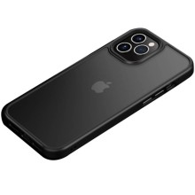 TPU+PC чехол Metal Buttons для Apple iPhone 12 Pro / 12 (6.1") – Черный