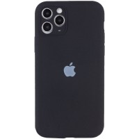 Чохол Silicone Case Full Camera Protective (AA) для Apple iPhone 12 Pro (6.1") – Чорний