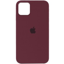 Чехол Silicone Case Full Protective (AA) для Apple iPhone 12 Pro / 12 (6.1") – Бордовый