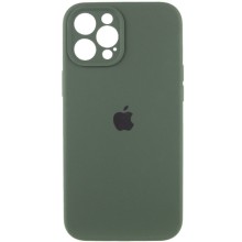 Чехол Silicone Case Full Camera Protective (AA) для Apple iPhone 12 Pro (6.1") – Зеленый
