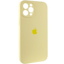 Чохол Silicone Case Full Camera Protective (AA) для Apple iPhone 12 Pro (6.1") – Жовтий