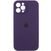 Чехол Silicone Case Full Camera Protective (AA) для Apple iPhone 12 Pro (6.1") – Фиолетовый