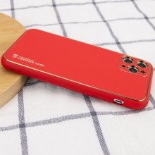 Кожаный чехол Xshield для Apple iPhone 12 Pro (6.1") – Красный