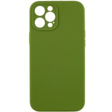 Чехол Silicone Case Full Camera Protective (AA) NO LOGO для Apple iPhone 12 Pro (6.1") – Зеленый