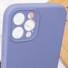 Чехол Silicone Case Full Camera Protective (AA) NO LOGO для Apple iPhone 12 Pro (6.1") – Серый