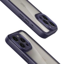 TPU чехол Transparent + Colour 1,5mm для Apple iPhone 12 Pro (6.1") – Purple