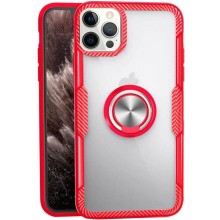 TPU+PC чехол Deen CrystalRing for Magnet (opp) для Apple iPhone 12 Pro / 12 (6.1") (Бесцветный)