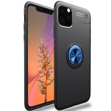 TPU чехол Deen ColorRing под магнитный держатель (opp) для Apple iPhone 12 Pro / 12 (6.1") – Черный