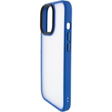 TPU+PC чехол Metal Buttons для Apple iPhone 12 Pro / 12 (6.1") – Голубой