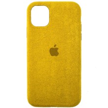 Чехол ALCANTARA Case Full для Apple iPhone 12 Pro / 12 (6.1") – Желтый