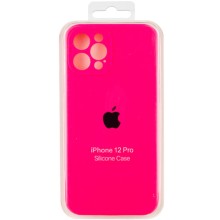 Чехол Silicone Case Full Camera Protective (AA) для Apple iPhone 12 Pro (6.1") – Розовый