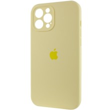 Чехол Silicone Case Full Camera Protective (AA) для Apple iPhone 12 Pro (6.1") – Желтый