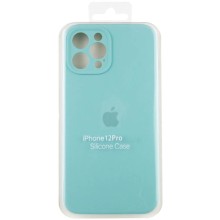 Чехол Silicone Case Full Camera Protective (AA) для Apple iPhone 12 Pro (6.1") – Бирюзовый