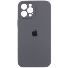 Чехол Silicone Case Full Camera Protective (AA) для Apple iPhone 12 Pro (6.1") – Серый