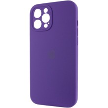 Чехол Silicone Case Full Camera Protective (AA) для Apple iPhone 12 Pro (6.1") – Фиолетовый