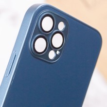 Чохол TPU+Glass Sapphire matte case для Apple iPhone 12 Pro (6.1") – Navy Blue