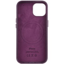 Шкіряний чохол Leather Case (AA Plus) with MagSafe для Apple iPhone 12 Pro / 12 (6.1") – Dark Cherry