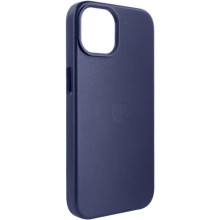 Шкіряний чохол Leather Case (AA Plus) with MagSafe для Apple iPhone 12 Pro / 12 (6.1") – Violet