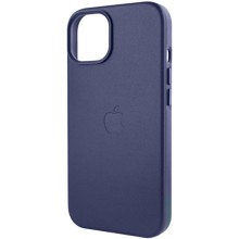 Шкіряний чохол Leather Case (AA Plus) with MagSafe для Apple iPhone 12 Pro / 12 (6.1") – Violet