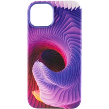 Шкіряний чохол Colour Splash with MagSafe для Apple iPhone 12 Pro / 12 (6.1") (Purple)