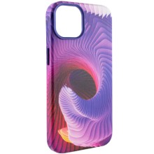 Шкіряний чохол Colour Splash with MagSafe для Apple iPhone 12 Pro / 12 (6.1") – Purple