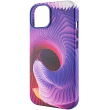 Шкіряний чохол Colour Splash with MagSafe для Apple iPhone 12 Pro / 12 (6.1") – Purple