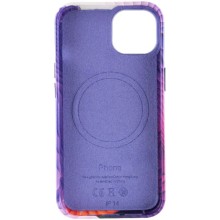 Шкіряний чохол Colour Splash with MagSafe для Apple iPhone 12 Pro / 12 (6.1") – Purple