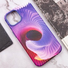 Шкіряний чохол Colour Splash with MagSafe для Apple iPhone 12 Pro / 12 (6.1") – Purple