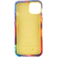 Шкіряний чохол Colour Splash with MagSafe для Apple iPhone 12 Pro / 12 (6.1") – Yellow