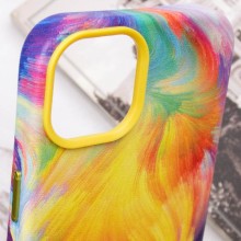 Шкіряний чохол Colour Splash with MagSafe для Apple iPhone 12 Pro / 12 (6.1") – Yellow