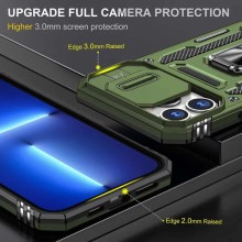 Ударопрочный чехол Camshield Army Ring для Apple iPhone 12 Pro / 12 (6.1") – Оливковый