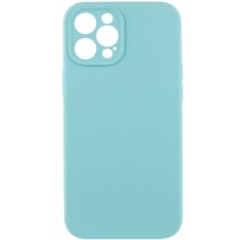 Чехол Silicone Case Full Camera Protective (AA) NO LOGO для Apple iPhone 12 Pro (6.1") (Бирюзовый)