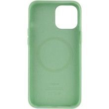 Чехол Silicone case (AAA) full with Magsafe and Animation для Apple iPhone 12 Pro / 12 (6.1") – Зеленый