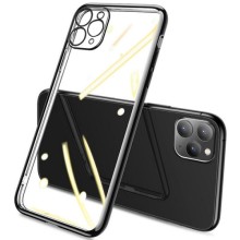 Прозрачный силиконовый чехол глянцевая окантовка Full Camera для Apple iPhone 12 Pro (6.1&quot;) – Красный