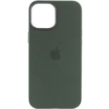 Чехол Silicone case (AAA) full with Magsafe and Animation для Apple iPhone 12 Pro / 12 (6.1") – Зеленый