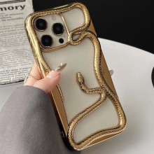 TPU чехол Snake для Apple iPhone 12 Pro / 12 (6.1") – Золотой