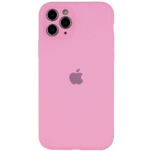 Чехол Silicone Case Full Camera Protective (AA) для Apple iPhone 12 Pro (6.1") (Розовый)