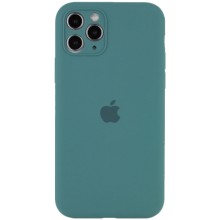 Чехол Silicone Case Full Camera Protective (AA) для Apple iPhone 12 Pro (6.1") (Зеленый)