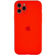 Чехол Silicone Case Full Camera Protective (AA) для Apple iPhone 12 Pro (6.1") (Красный)