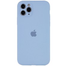 Чехол Silicone Case Full Camera Protective (AA) для Apple iPhone 12 Pro (6.1") (Голубой)