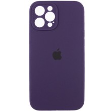 Чехол Silicone Case Full Camera Protective (AA) для Apple iPhone 12 Pro (6.1") (Фиолетовый)