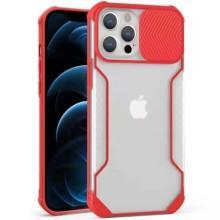 Чехол Camshield matte Ease TPU со шторкой для Apple iPhone 12 Pro / 12 (6.1") – Красный